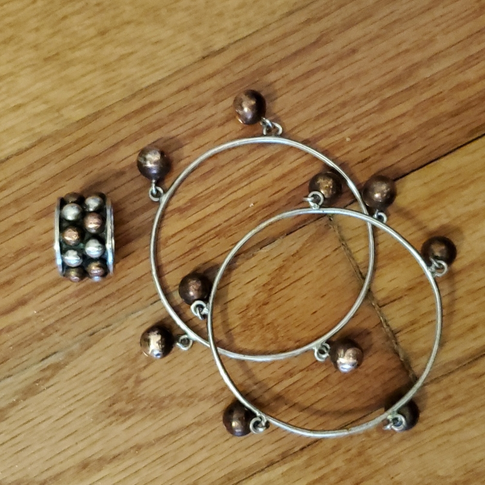 Pat Areias 926 Ring and Two bracelets